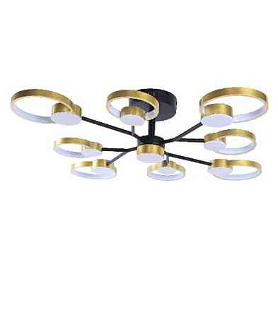 SIRIUS Люстра світлодіодна акрилова Sirius Ш 1313/9 Black+Gold Коломия