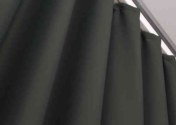 Комплект готовых штор VR-Textil Блэкаут Midnight № 1400ш Темно-серый 150х290 см 2 шт (33-0264) Киев