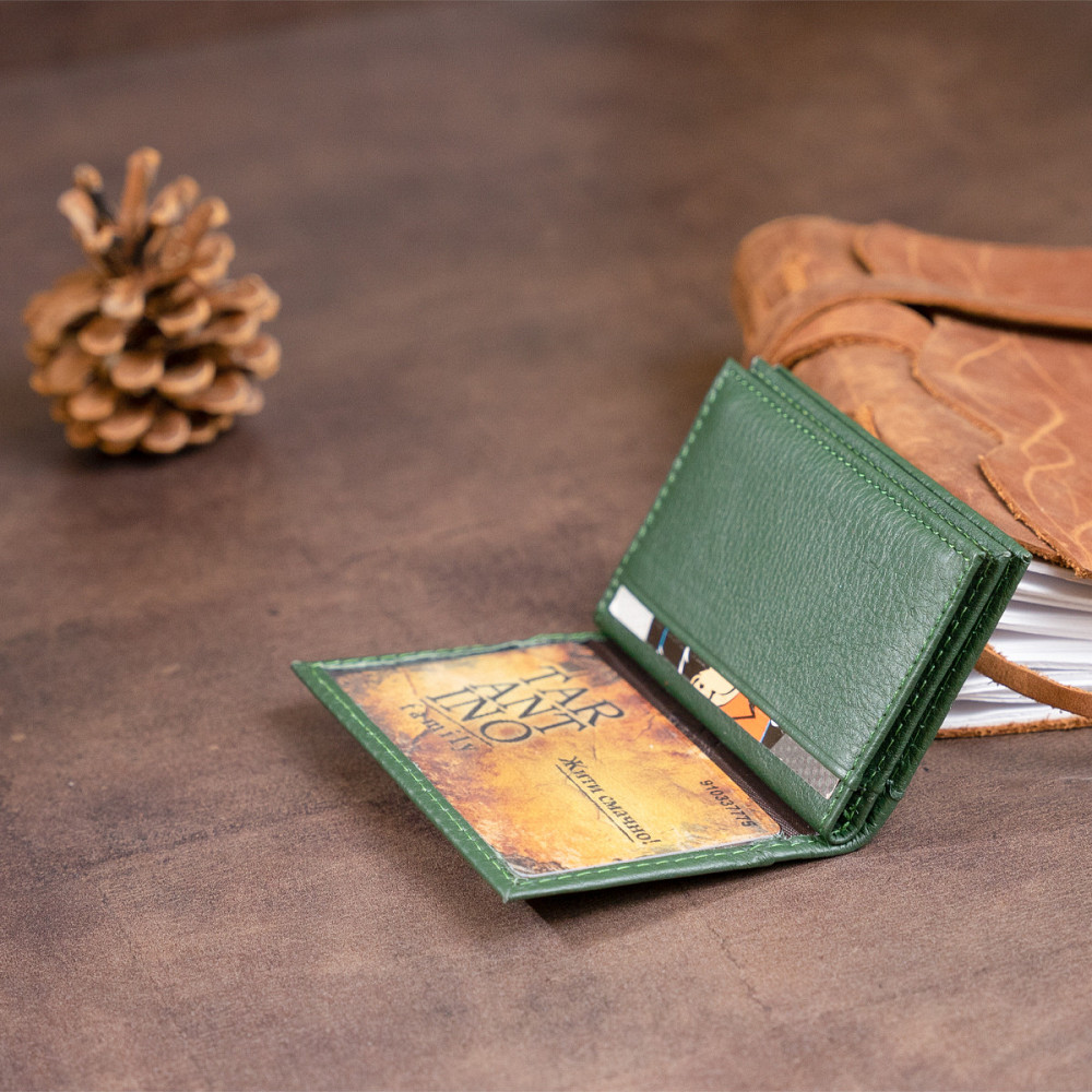 Візитниця-книжка ST Leather 19215 Зелена Київ - фото 8