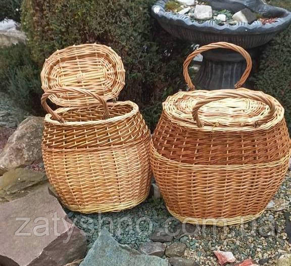 Корзина высокая плетеная для белья Киев - изображение 4