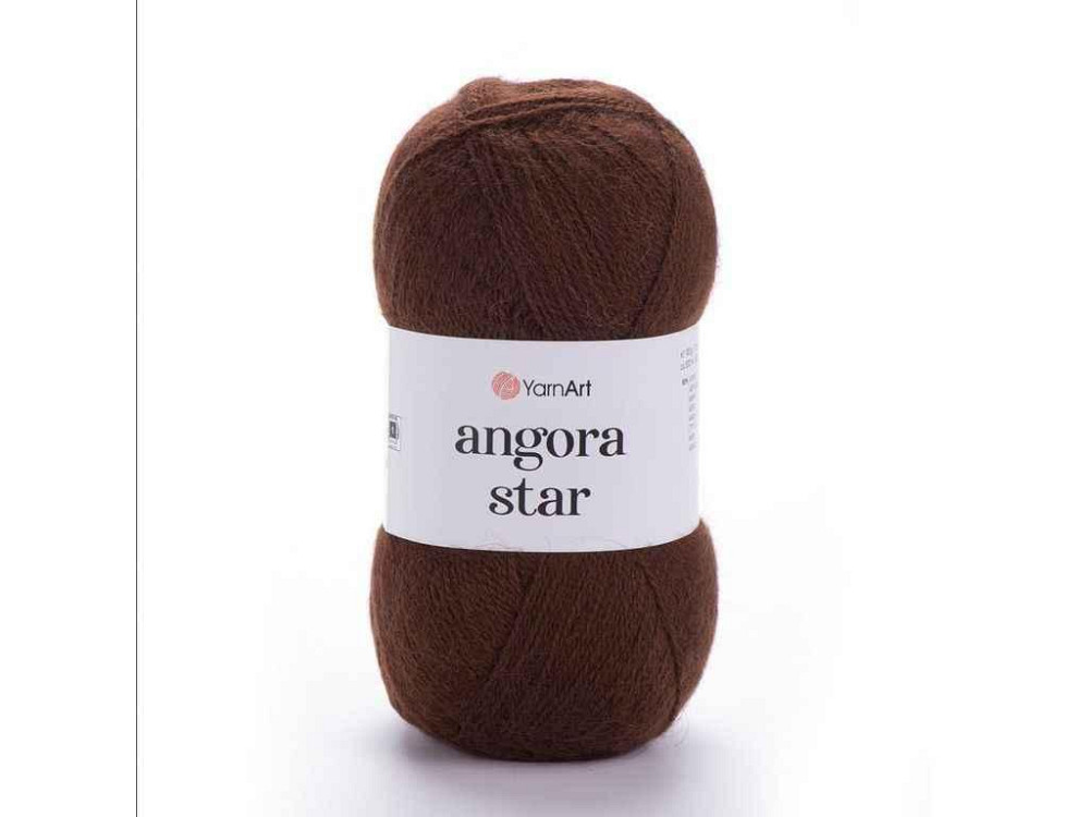 Пряжа Angora Star коричневий 80% акрил 20% вовна 500м 100г 5шт/уп 3067 ТМ YarnArt Киев - изображение 1