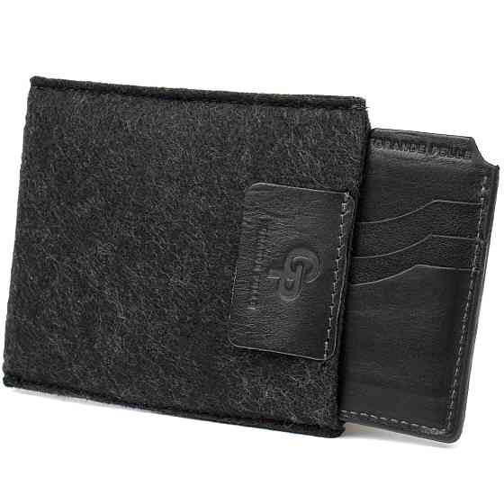 Шкіряний картхолдер GRANDE PELLE 11502 Чорний Київ