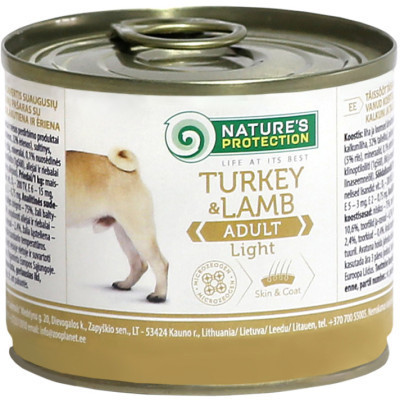 Консерви для собак Nature's Protection Adult Light Turkey&amp;Lamb 200 г (KIK24519) Вінниця - фото 1