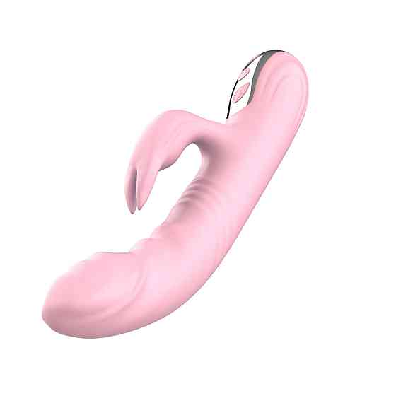 Вибратор с ротацией и толчками Finger Thrusting Vibrator Michelle, розовый Sex Aura Киев