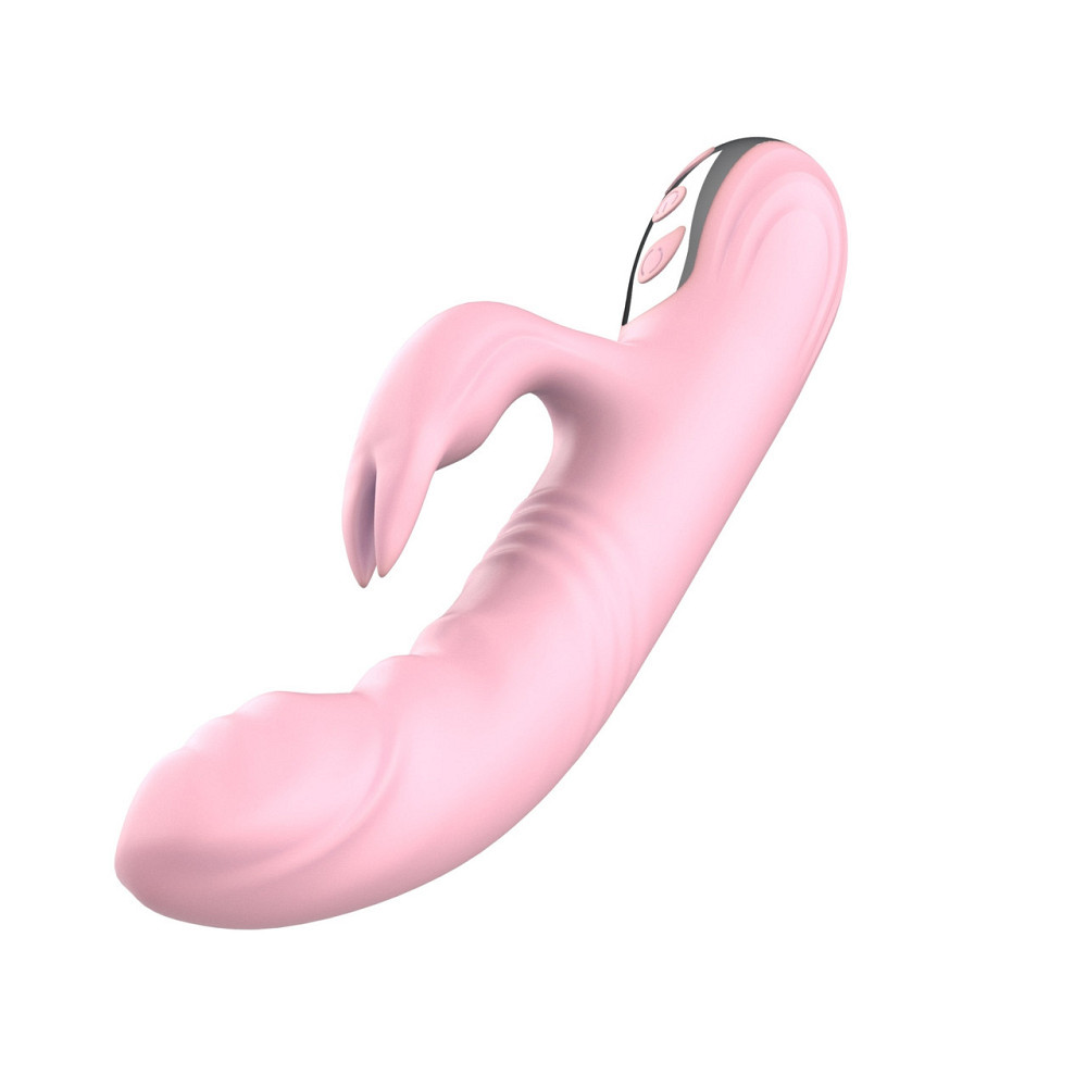 Вибратор с ротацией и толчками Finger Thrusting Vibrator Michelle, розовый Sex Aura Киев - изображение 4
