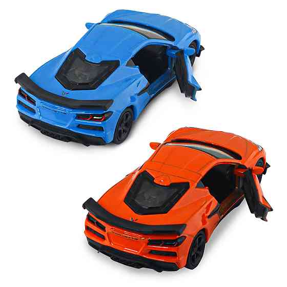 Автомодель - Chevrolet Corvette Z06 2023 (помаранчевий, світло-блакитний) Дніпро