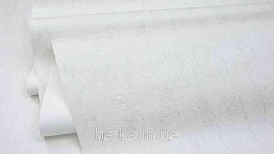 Обои метровые виниловые на флизелине Sintra Structure однотонные мазки светло серые серебристые 521151 Киев