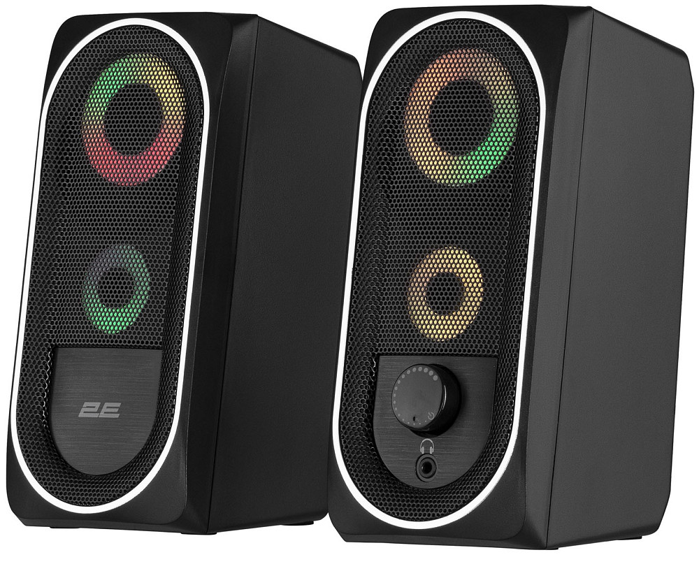 Акустична система 2E PCS234 RGB, 2.0, USB, Black Київ - фото 12
