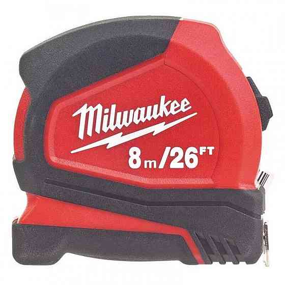 Рулетка Pro Compact MILWAUKEE, 8м/26фт (25 мм) Коломия