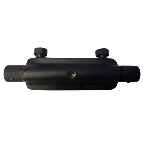 Душовий гарнітур 2 в 1 стаціонарний і ручний душ із латуні з функцією масажу, Чорний Кам'янець-Подільський