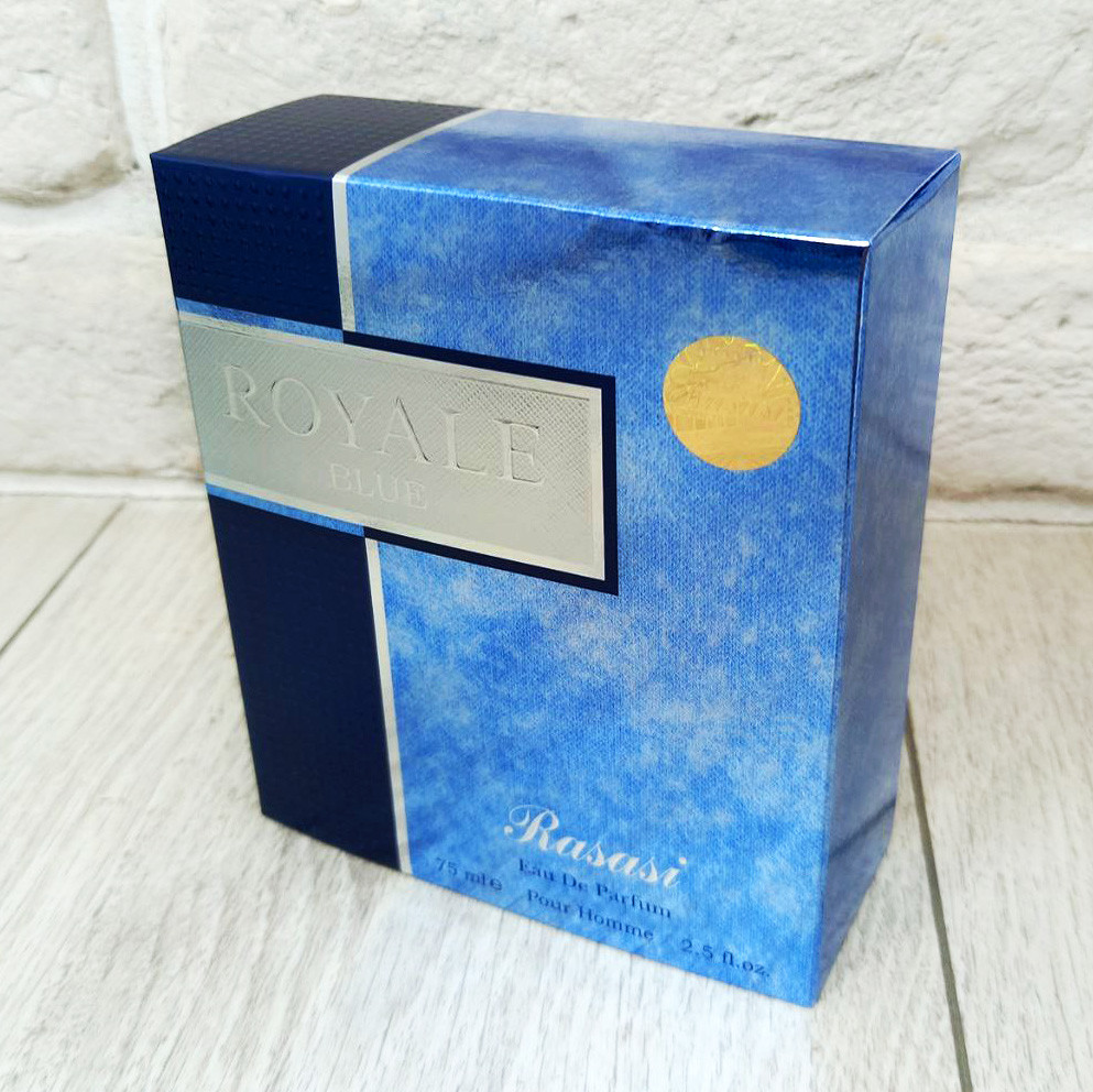Парфюмерная вода Royale Blue 75 мл., Rasasi с нотами мандарина и мускуса Харьков - изображение 4
