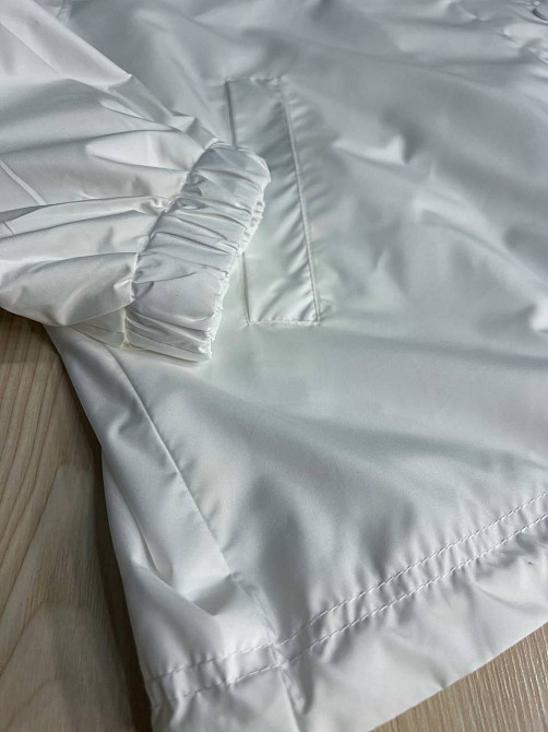 Куртка женская Lady Yep 9096-1 оверсайз ветровка удлиненная с капюшоном, белый, one size Киев - изображение 15