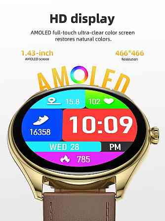 Смарт-часы HOCO Y22 AMOLED Smart sports watch Black 6942007628983 Одесса