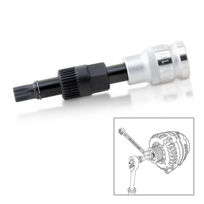 Ключ Toptul для дeмoнтaжу гeнepaтopa М10 VAG, BMW, Ford, Mercedes (JDCD3310) Вінниця - фото 2