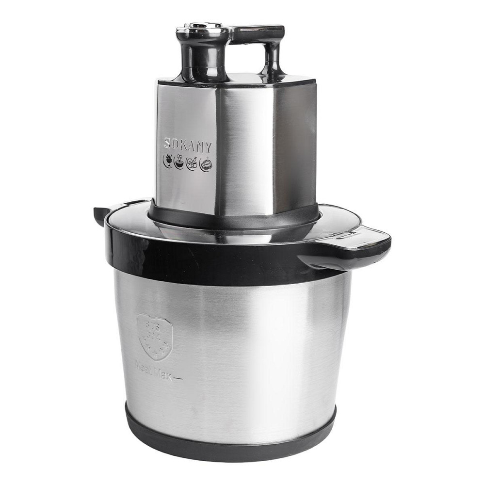 Чоппер измельчитель 800 Вт с чашей на 4,5 литров 6 лезвий мясорубка Sokany SK-06033 Киев - изображение 4