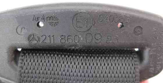 Mercedes-Benz  A2118600985 Ремінь безпеки задній центральний чорний E-Class W211 Одеса