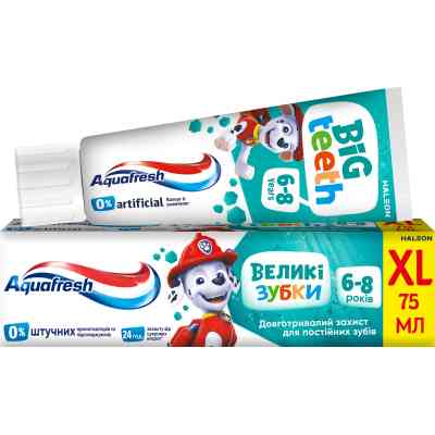Детская зубная паста Aquafresh Мої великі зубки (6-8 років) 75 мл (5054563205926) Винница