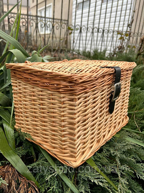 Ящик плетений з ремінців для подарунків Київ - фото 8