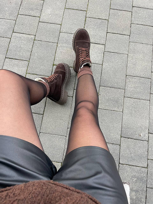 Molly Черевики жіночі MOLLY 967 коричневі (зима, замша натуральна) (5672) 37 Коломия - фото 1