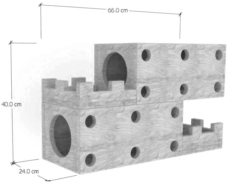 Домик для шиншиллы 