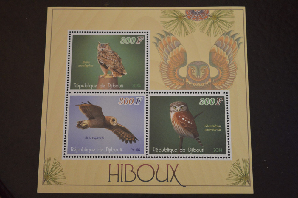 Джибути. Фауна. Блок. 2015 год (В-6) Полтава - изображение 1