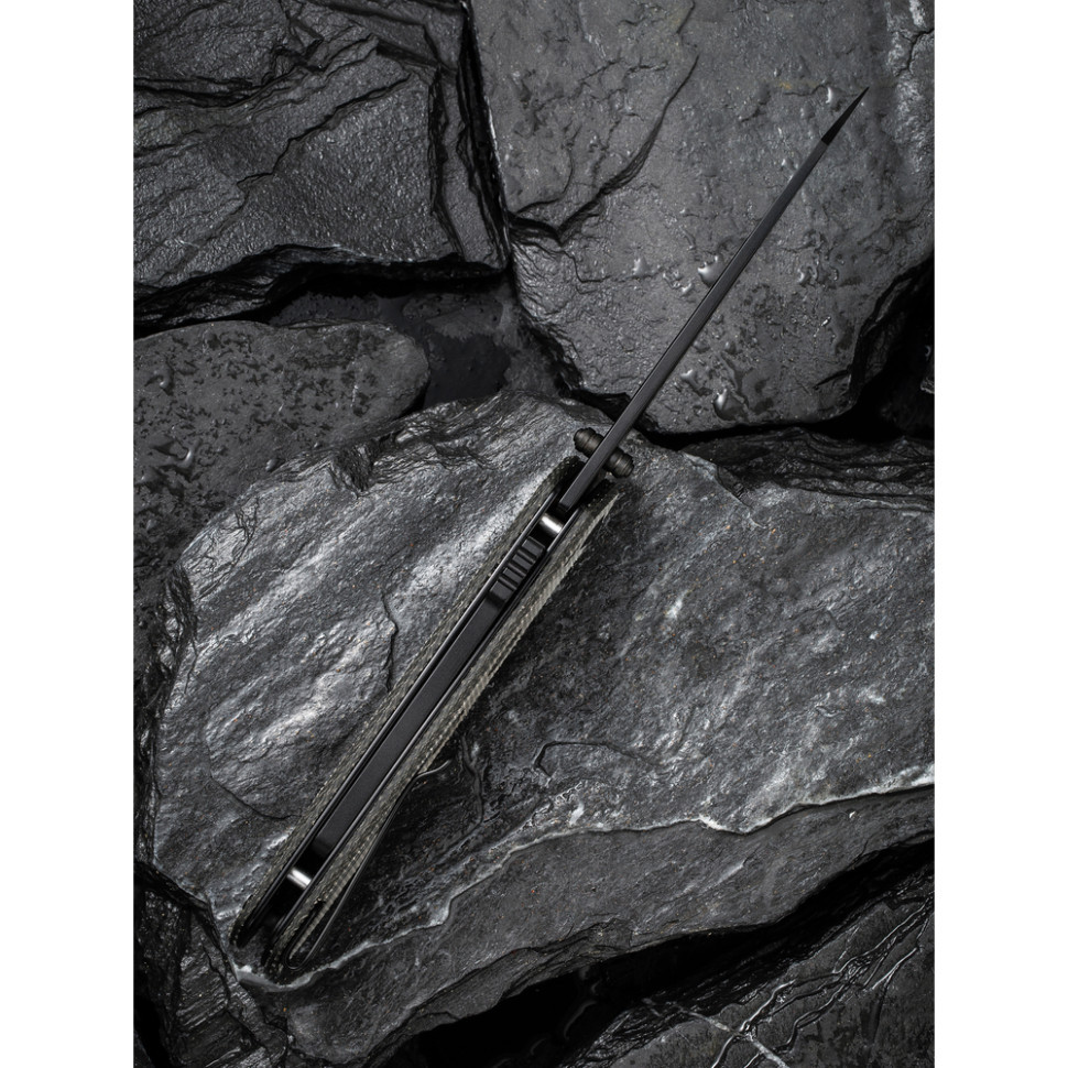 Ніж складаний туристичний Civivi Vision FG, (8.9 см) Nitro-V / Micarta темно-сірий Київ - фото 16