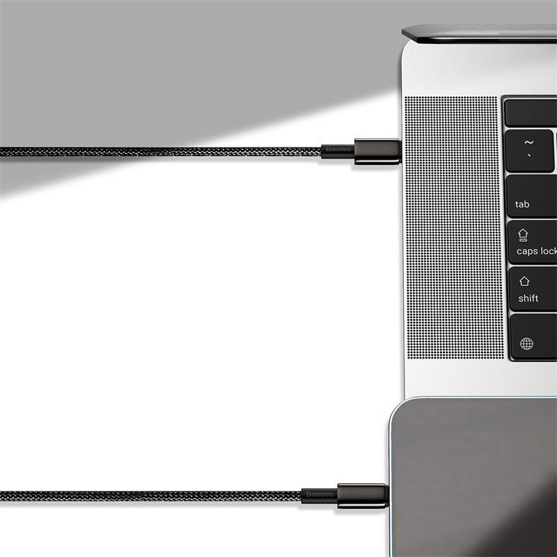 Кабель Baseus Tungsten Gold Fast Charging Data Cable Type-C to iP PD 20W 2m Black Одеса - фото 9