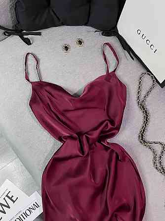 Жіноче романтичне елегантне плаття шовк Бордо, 42/44 Одеса