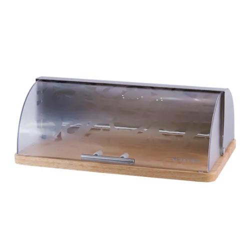 Хлібниця 38*27,5*13,5см нержавіюча сталь/бамбук/пластик 1103 KAMILLE Житомир - фото 1