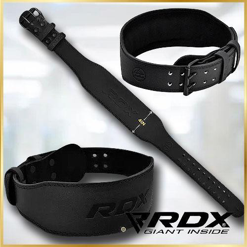 Мужской кожаный пояс RDX Full Black для фитнеса, кроссфита и тяжелой атлетики с прочной фиксацией Размер M Киев - изображение 6