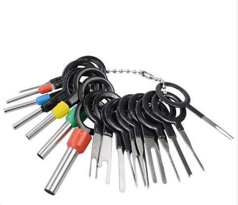 Набор съёмников контактов 26 шт (алюминий+пластик) на брелке Киев