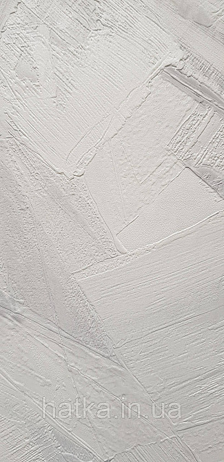 Шпалери вінілові на флізеліні Grandeco Time метрові абстракція структурні мазки білі сірі срібло Київ - фото 2