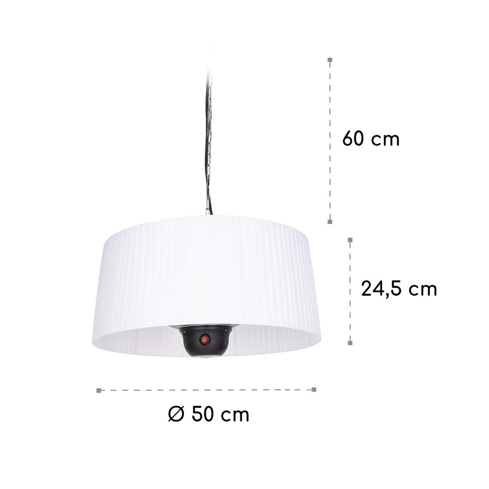 Обогреватель для террасы Venice Heat 800/1000/1800Вт с дистанционным управлением белый Белый (Германия, читать Ровно - изображение 10