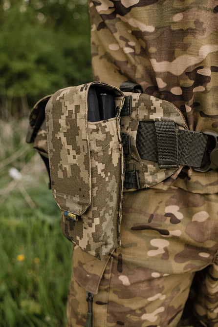Тактичний підсумок під 2 магазина KIBORG GU Double Mag Pouch Pixel. Підсумок для магазинів піксель Київ - фото 9