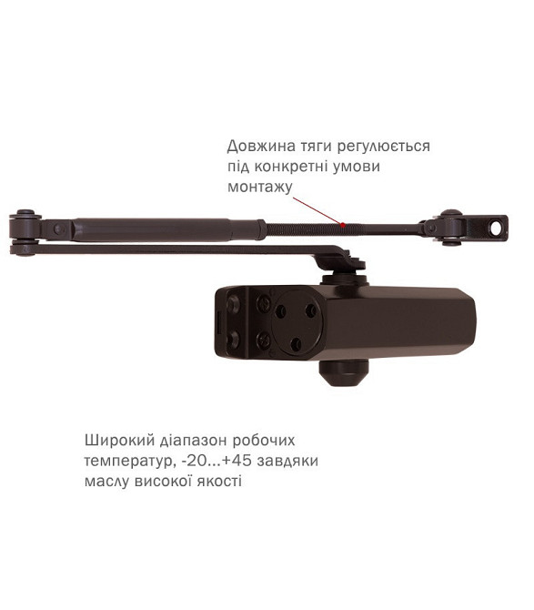 Дотягувач дверей RYOBI 9903 dark bronze 65 кг Київ - фото 14