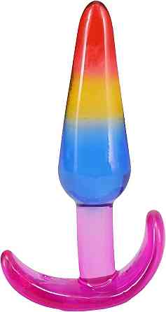 Набір анальних пробок Doc Johnson Crystal Jellies - Anal Trainer Set - Rainbow Sex Aura Київ
