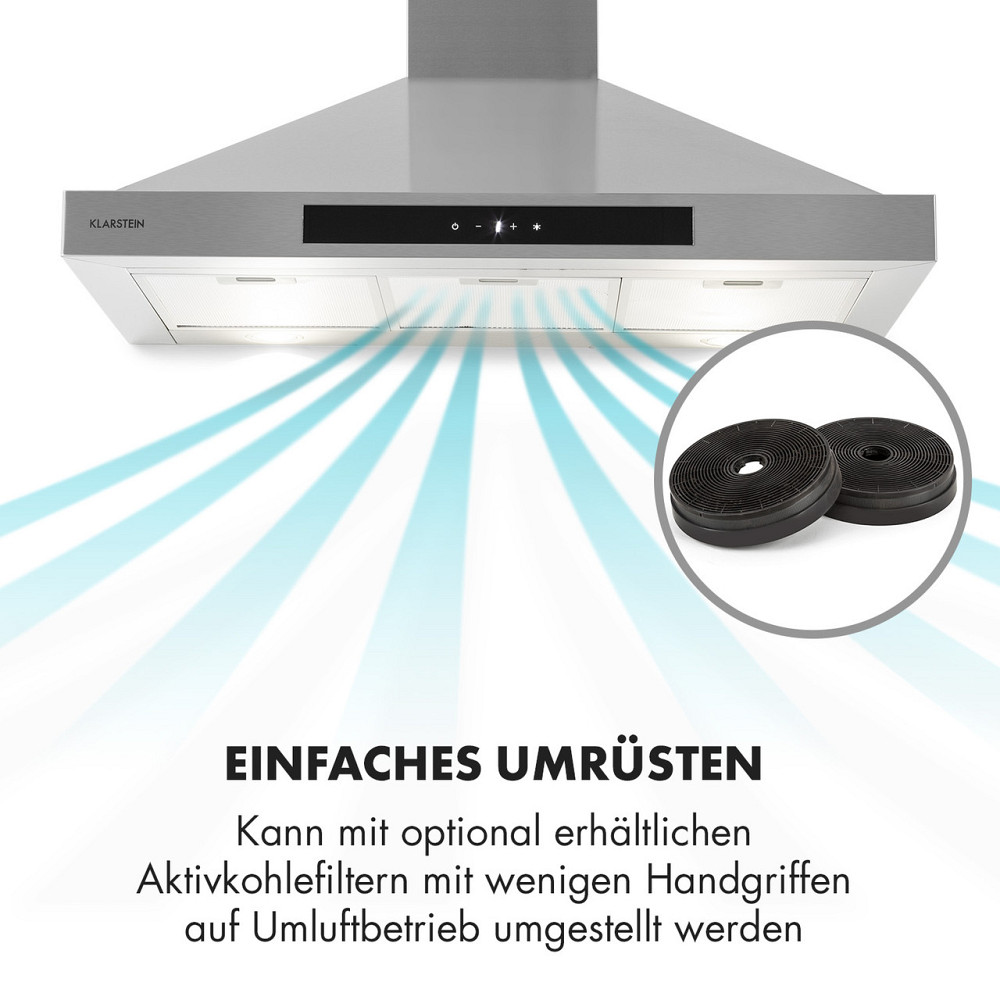 Zelda Eco 90 витяжка 240 Вт 3 рівні 410 м3/год LED EEC: A+ 90 см (Німеччина, читати опис) Рівне - фото 7