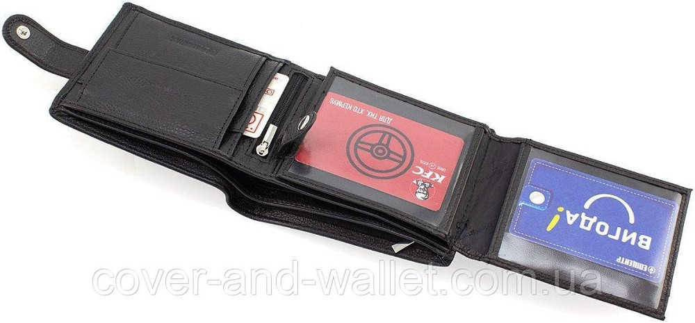 Мужской кожаный портмоне с отделом для документов ST Leather Киев - изображение 8