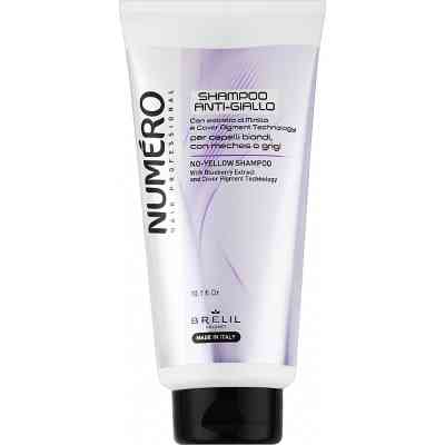 Шампунь Brelil Numero No Yellow Shampoo Для нейтралізації жовтизни 300 мл (8011935086368) Вінниця