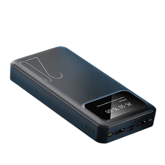 Універсальна зарядна батарея Power Bank 20000 mAh PB-LED20-BK Чорний Київ