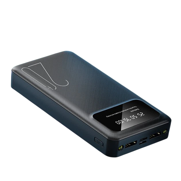 Універсальна зарядна батарея Power Bank 20000 mAh PB-LED20-BK Чорний Київ - фото 1