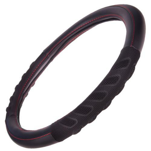 Чохол на кермо чорний VLU-1808010 BK/BK M Харків - фото 5