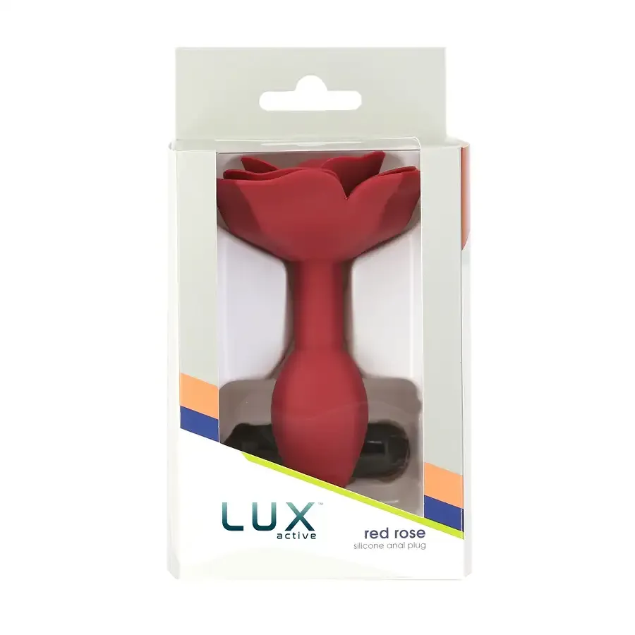 Силіконова анальна пробка Lux Active с розой - Red Rose Silicone Anal Plug Львов - изображение 5