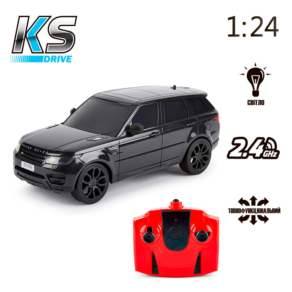 Автомобіль KS Drive на р/к - Land Range Rover Sport (1:24, 2.4Ghz, чорний) Дніпро - фото 7