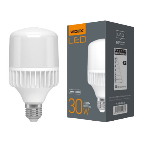 Лампа A80 30W E27 5000К 220-240V LED Videx Житомир