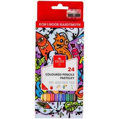 Олівці кольорові Koh-i-Noor Teenage 24 кольорів (3554) Вінниця