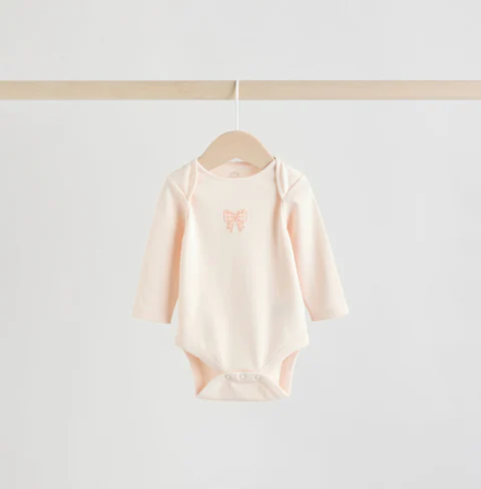 Детские боди с длинным рукавом 5 штук на 9-12 месяцев Розовый Киев