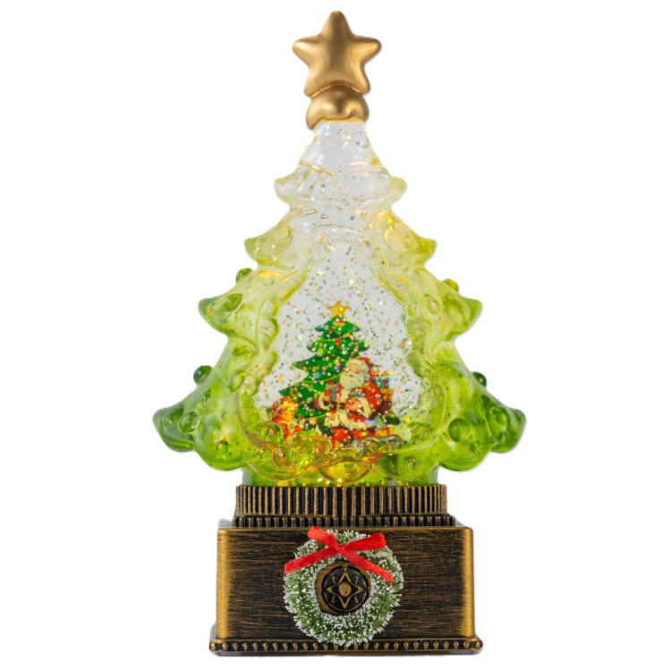 Світильник-декор новорічний Ялинка XHF-8003 LED 5 мелодій USB AAх3 (15х15х23см) Київ - фото 1