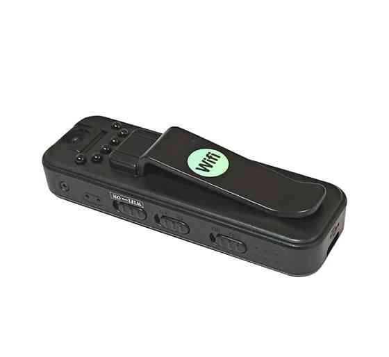 Відеокамера нагрудна L7 Wi-Fi 9528, чорна Вінниця