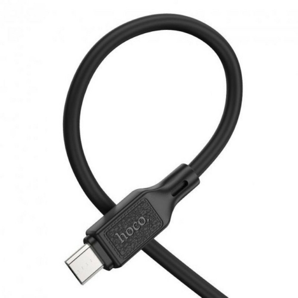 Кабель HOCO X90 Cool silicone charging data cable for Micro Black Київ - фото 3